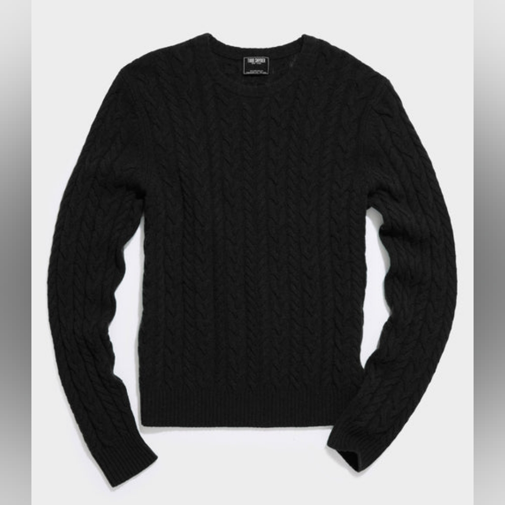 ONLY & SONS Cable Knit Black Sweater